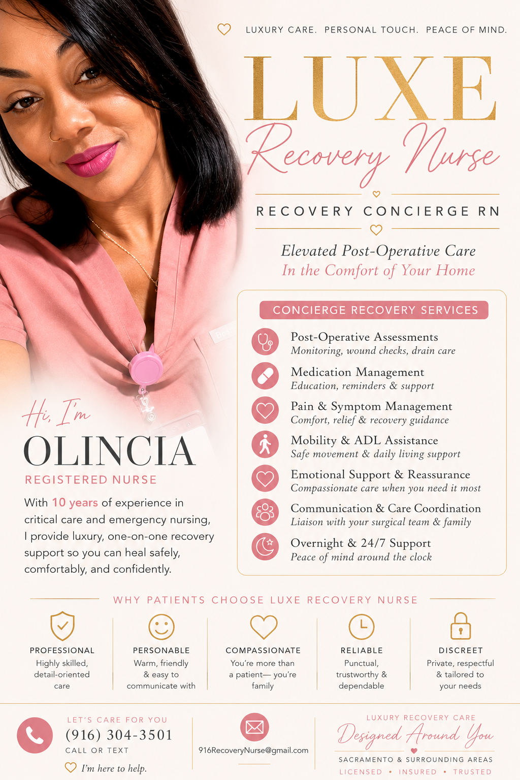 Olincia, Registered Nurse